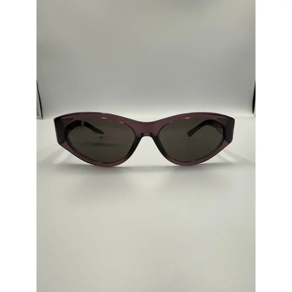 New Balenciaga BB0367S frame Violet lenses Grey  Sunglasses